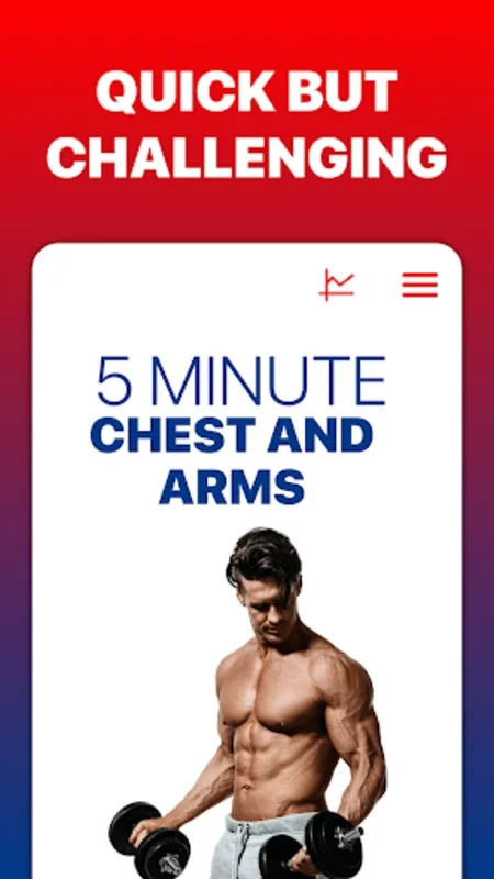 5 Minute Chest and Arms for Android - Transform Your Upper Body