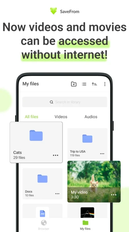 Savefrom Helper for Android - Offline Media Saving