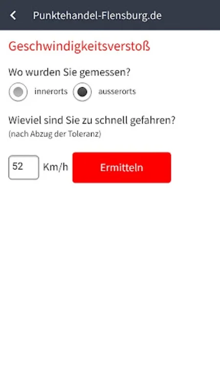 Bußgeldrechner & Punktehandel for Android - Calculate Fines Easily