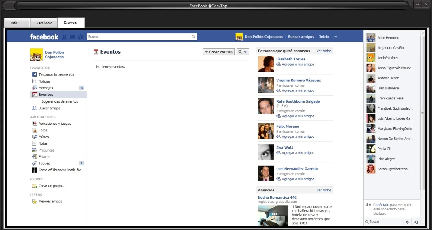 Facebook @Desktop by Olcinium for Windows - Desktop Facebook Access