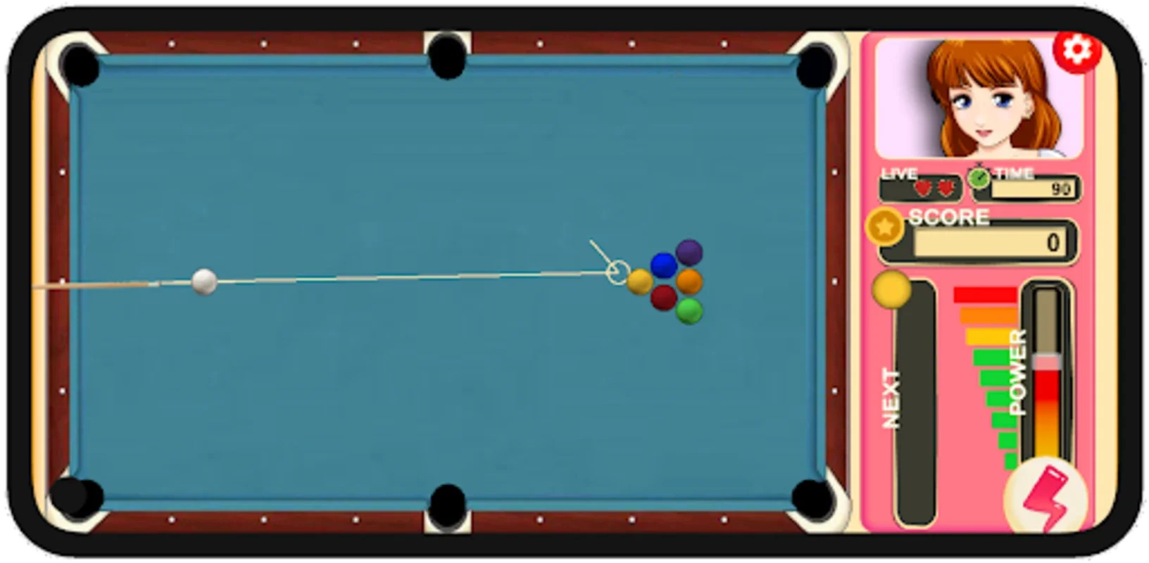 Pocket Gal Mobile for Android - Strategic Billiards on Mobile