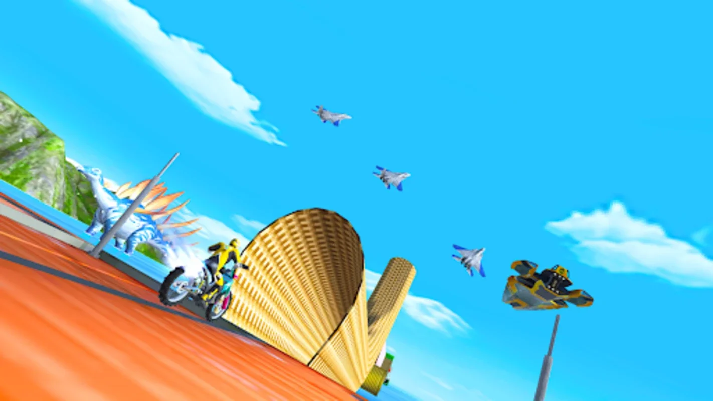 Bike Stunt Race 3D for Android - Thrilling Stunt Racing with Dinosaurs