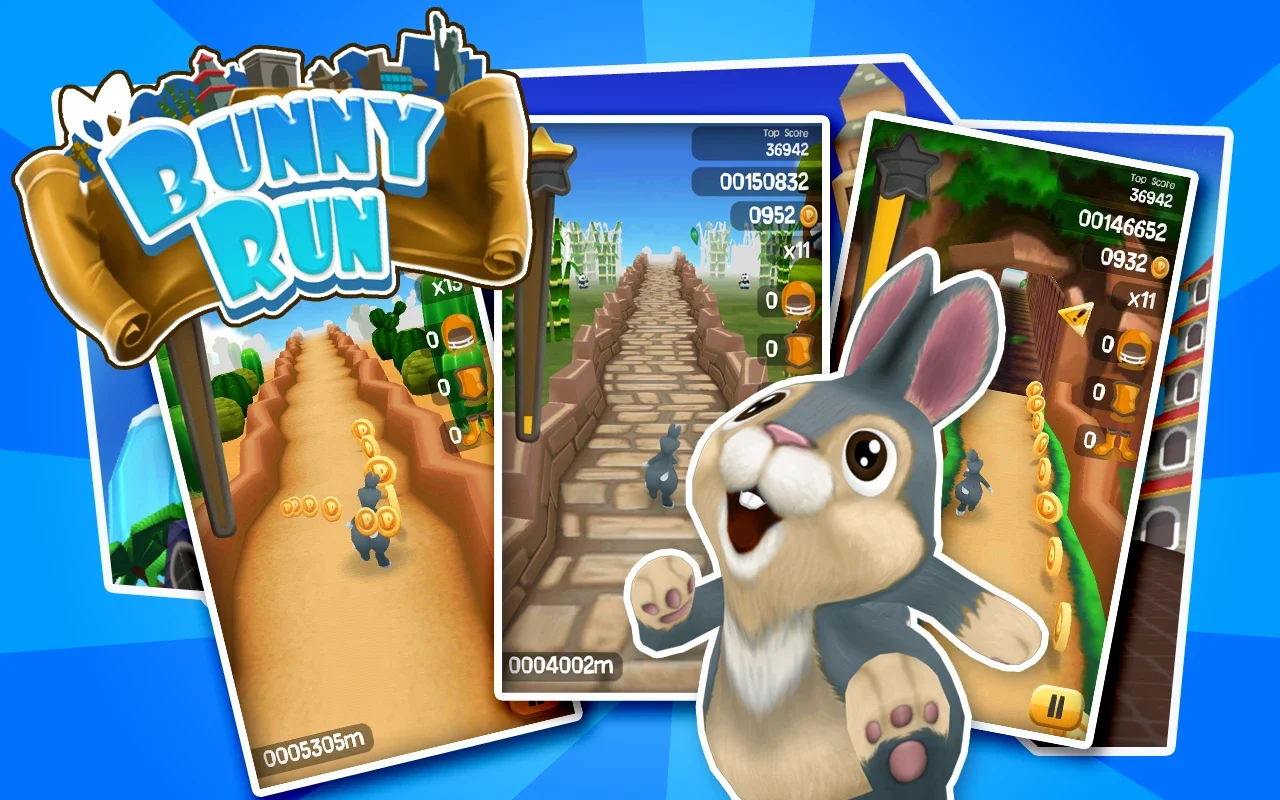 Bunny Run for Android - Endless Hopping Fun