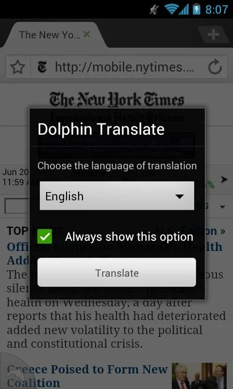 Dolphin Translate for Android: Seamless Website Translation