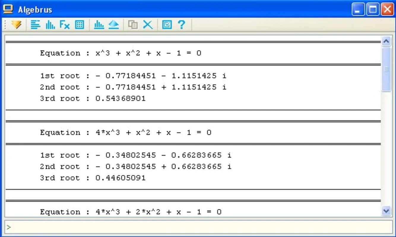 Algebrus for Windows - Simplify Algebraic Problems