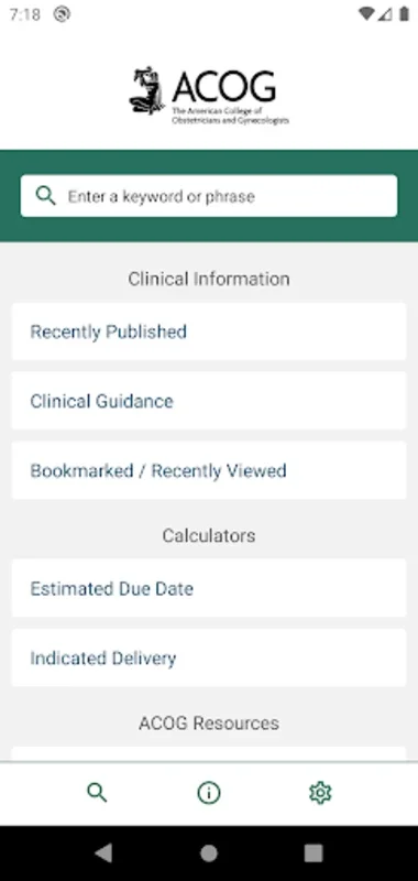 ACOG for Android: Comprehensive Ob-Gyn App