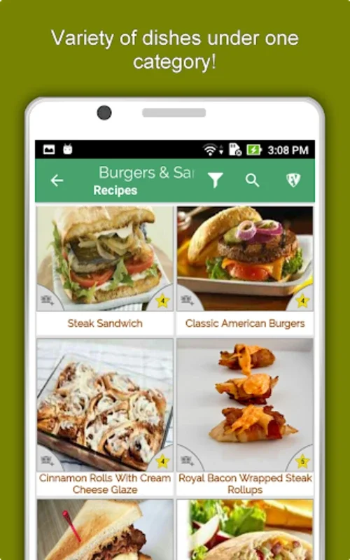 Burgers & Sandwiches for Android - No Downloading Required