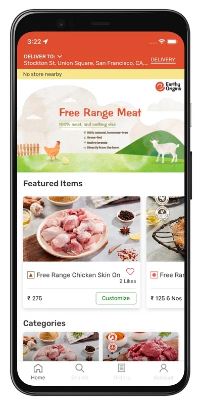 Earthy Origins for Android: Farm-Fresh Free-Range Products