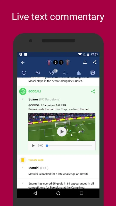 Barca Live for Android - Keep Barcelona FC Fans Informed