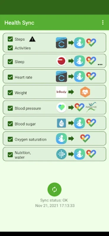 Health Sync for Android - Manage Fitness & Health Data