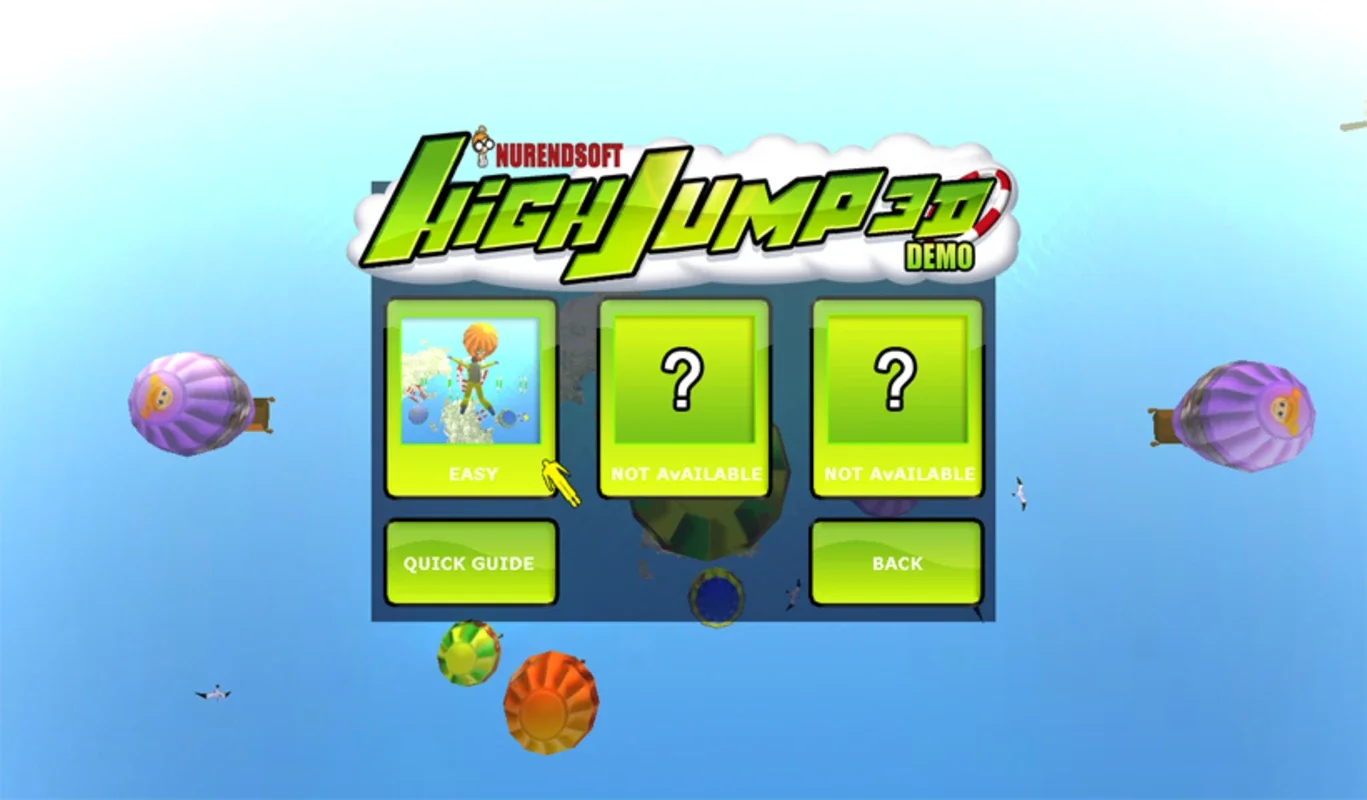 High Jump 3D - Demo for Windows: Unique Free - Fall Sports Game