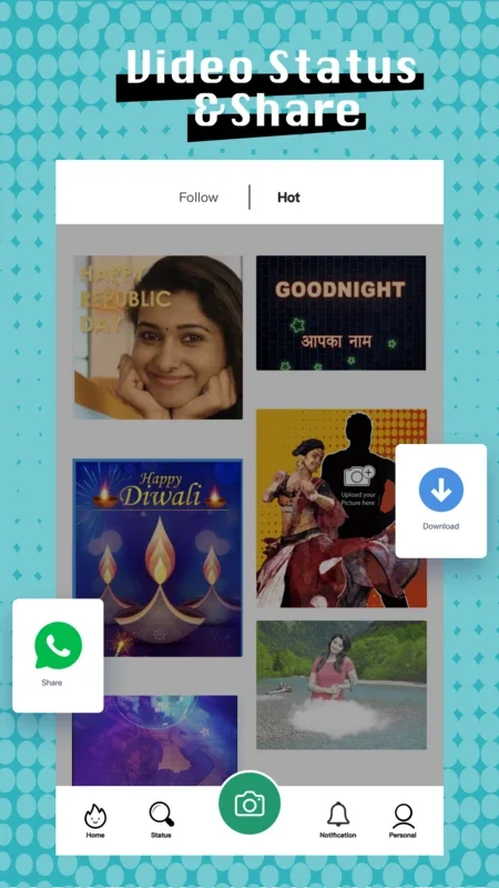 VidStatus for Android - Free Video App with APK Download