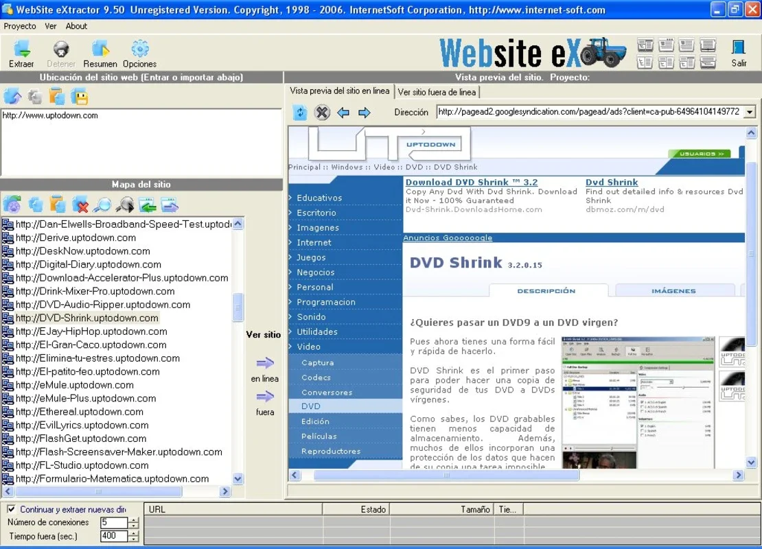 Website eXtractor for Windows - Offline Web Browsing Made Easy