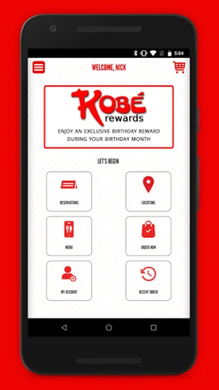 Kobe Rewards for Android - Unlock Exclusive Dining Benefits