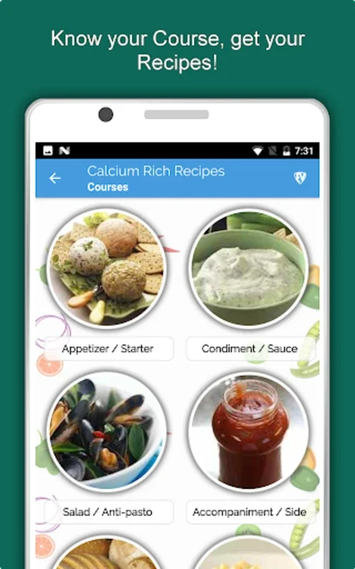 Calcium Rich for Android - Discover Bone-Strengthening Recipes