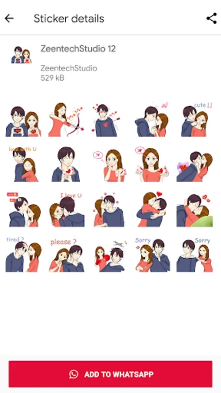 WASticker - Love Stickers 2022 for Android: Add Romance to Chats