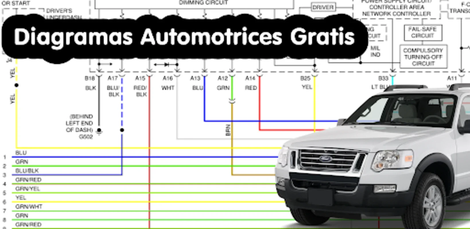 Diagramas Automotrices for Android: Comprehensive Vehicle Diagrams