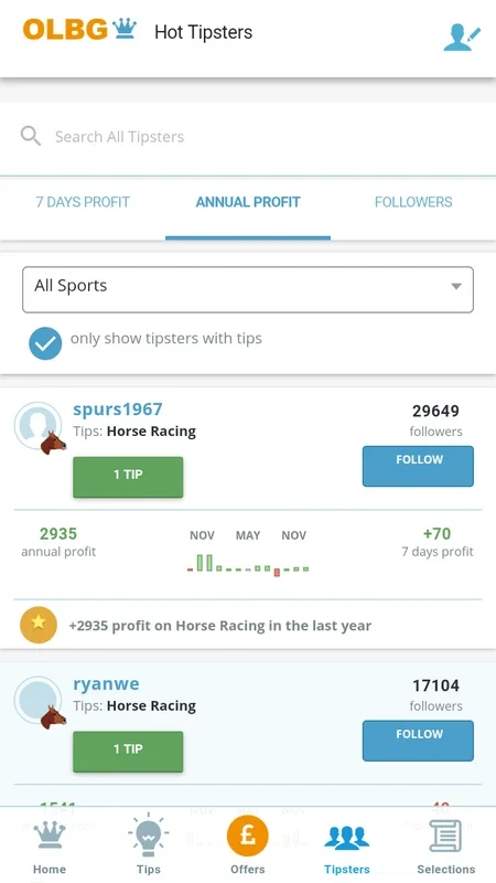 OLBG for Android - Unbeatable Sports Betting Tips