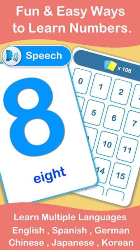 123 Numbers Flashcards for Android - Interactive Learning