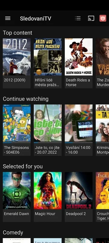 SledovaniTV for Android - Access Czech TV Content