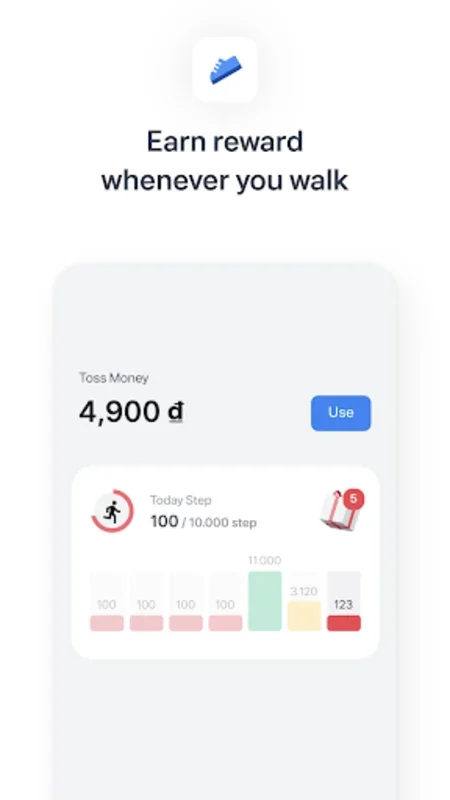 Toss for Android - Earn Money While Walking