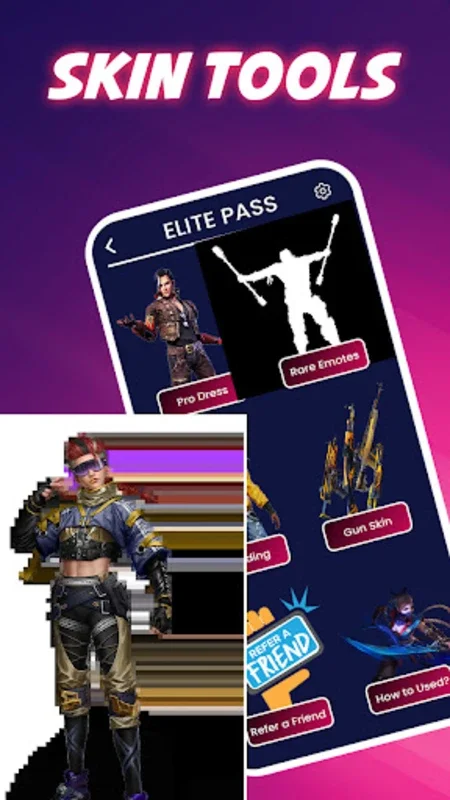 FFF FF Skin Tools, Elite pass for Android - Enhance Your Game