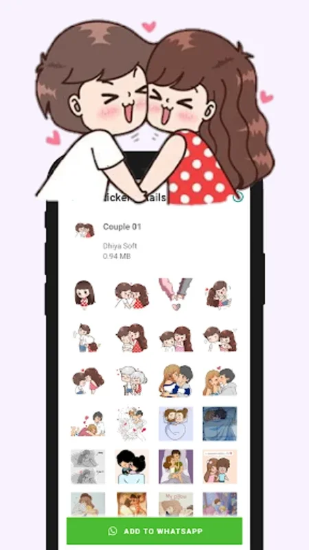 456+ Cute Couple Stickers for Android - Free Download on AppHuts