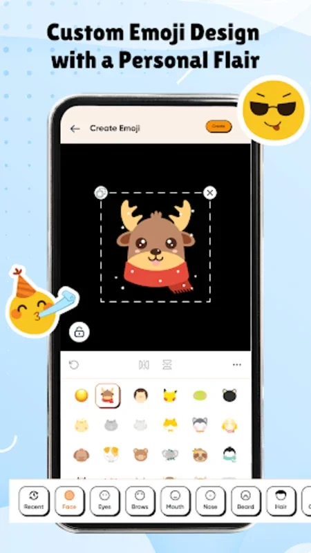 Funny Emoji - Emoji Maker for Android: Create Hilarious Emojis and Stickers