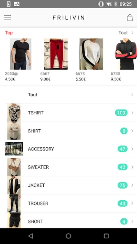 FRILIVIN for Android - Men's Fashion at Your Fingertips