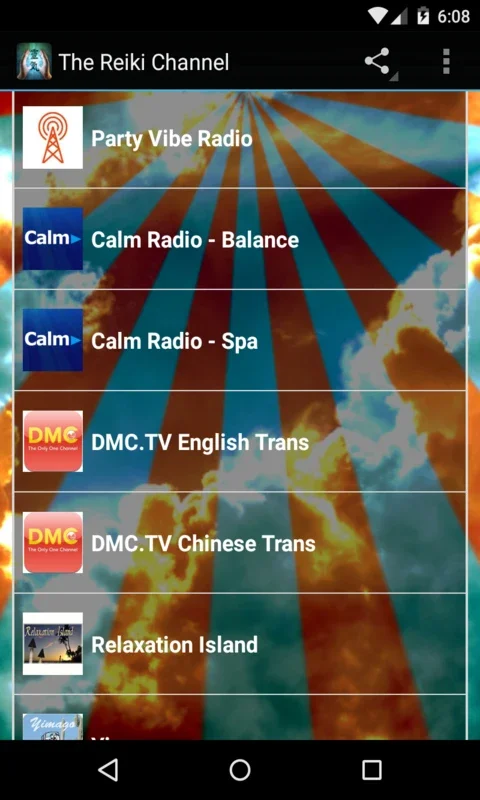 The Reiki Channel for Android: Meditative Radio Stations