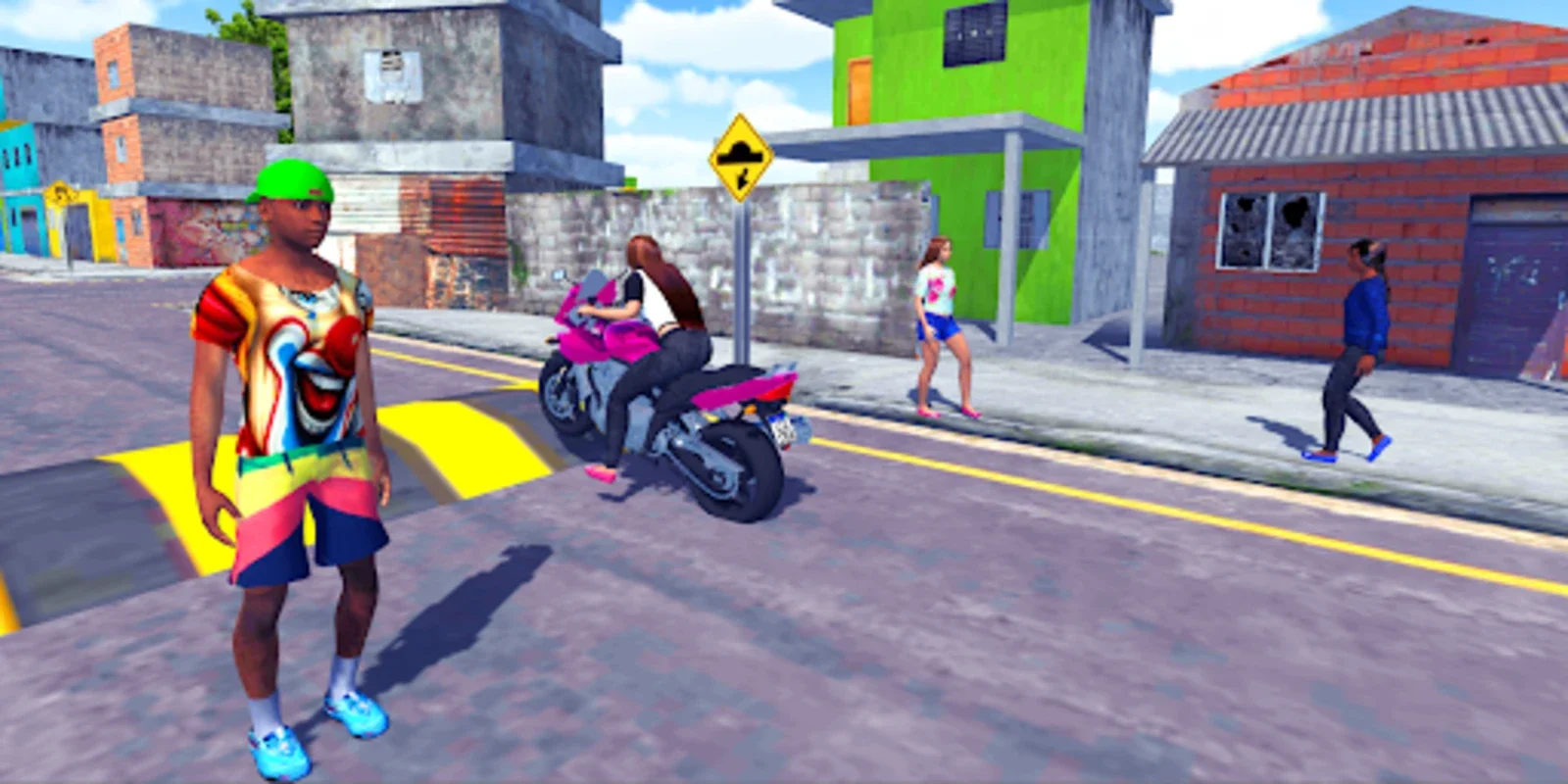 Corte de Giro Jogo de Motos BR for Android - Immerse in Brazilian Streets