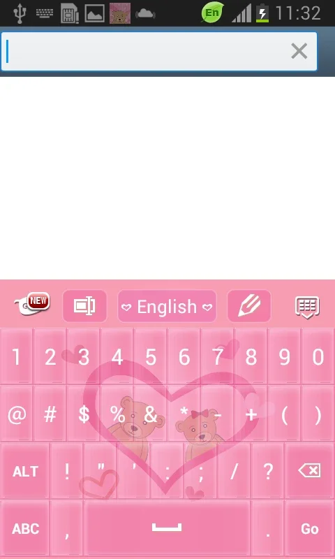 Pink Love Keyboard Free for Android - Add Romance to Typing