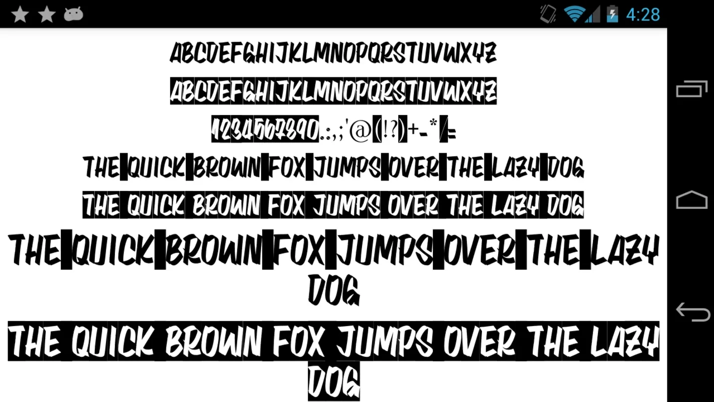 Free Fonts 50 Pack 25 for Android - Unlock Typographic Creativity