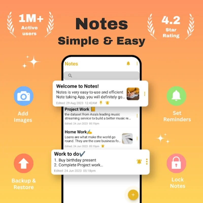 Notes - Notepad and Reminders for Android - No Downloading Required