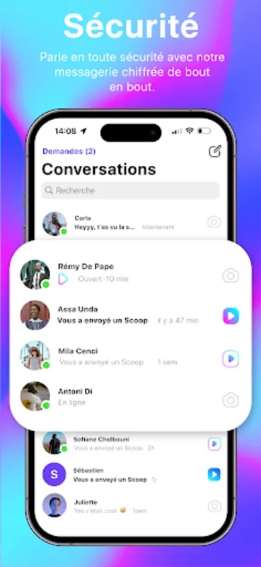 WeScoop for Android: Secure Social Networking