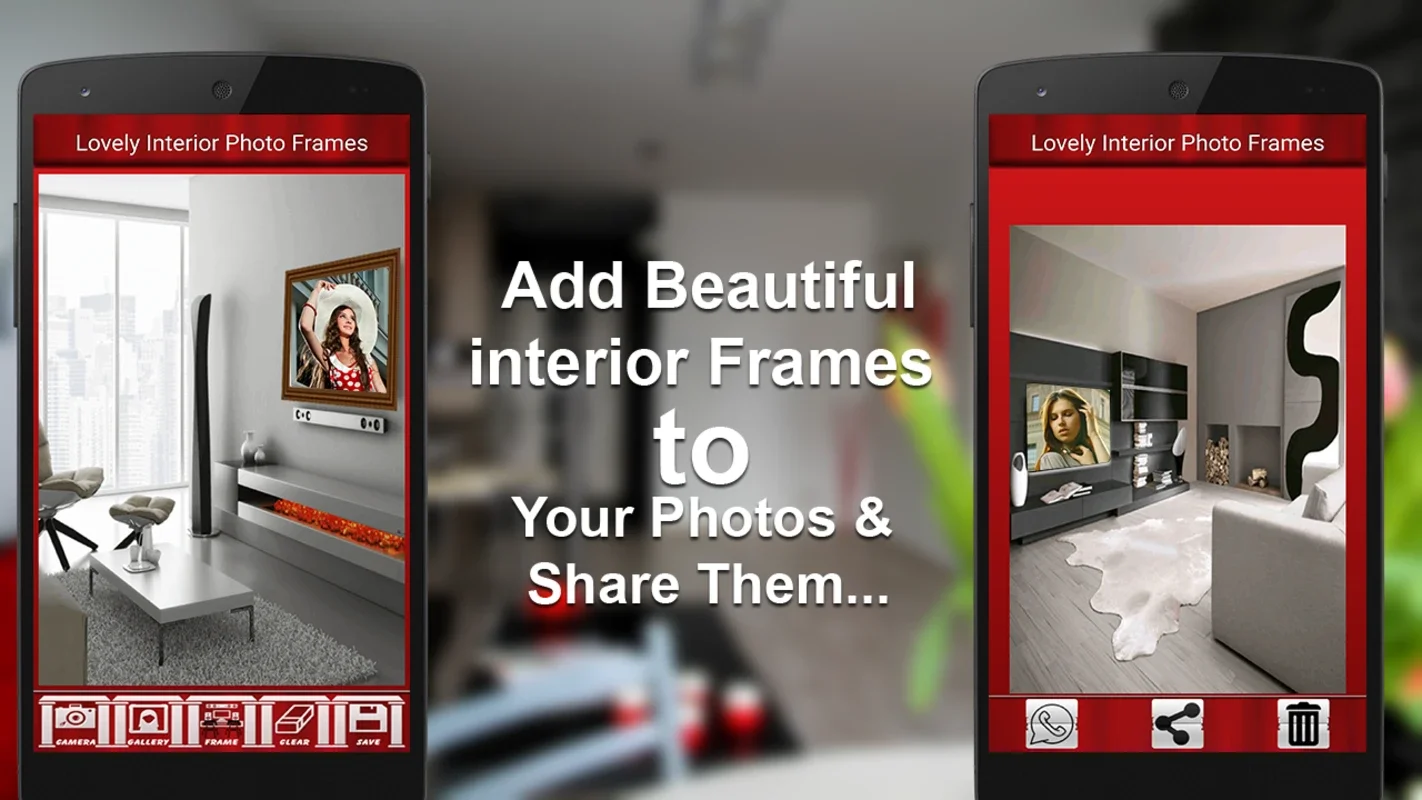 Lovely Interior Photo Frames for Android: Enhance Photos