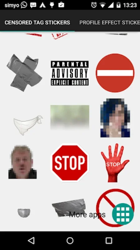 Censored Tags Stickers for Android - Fun Censorship App