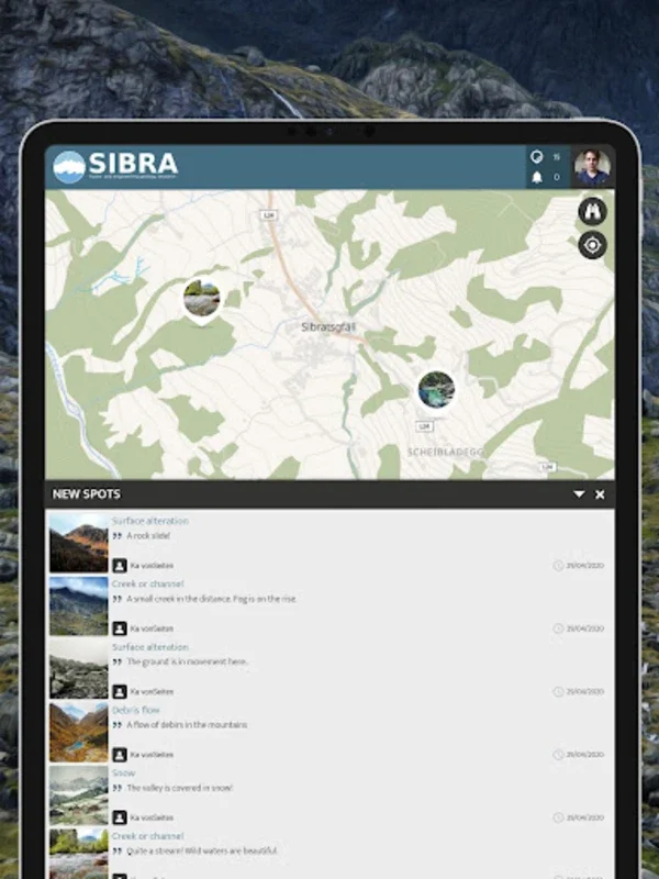 SIBRA | SPOTTERON for Android: Facilitating Geology Engagement