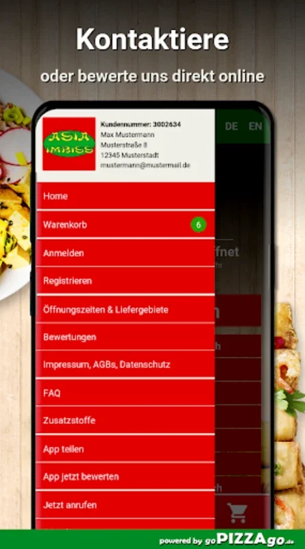 Asia Imbiss Hamburg Barmbek for Android - Savor Asian Cuisine at Your Doorstep