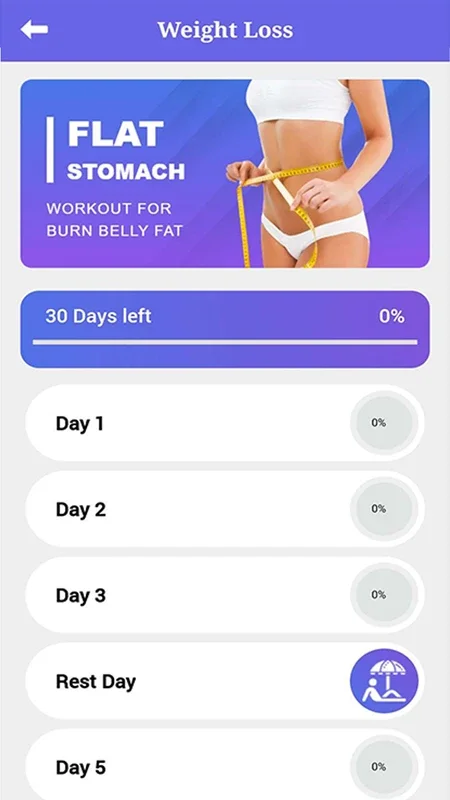 FITRUN30: Android Fitness Program for 30-Day Diet & Exercises