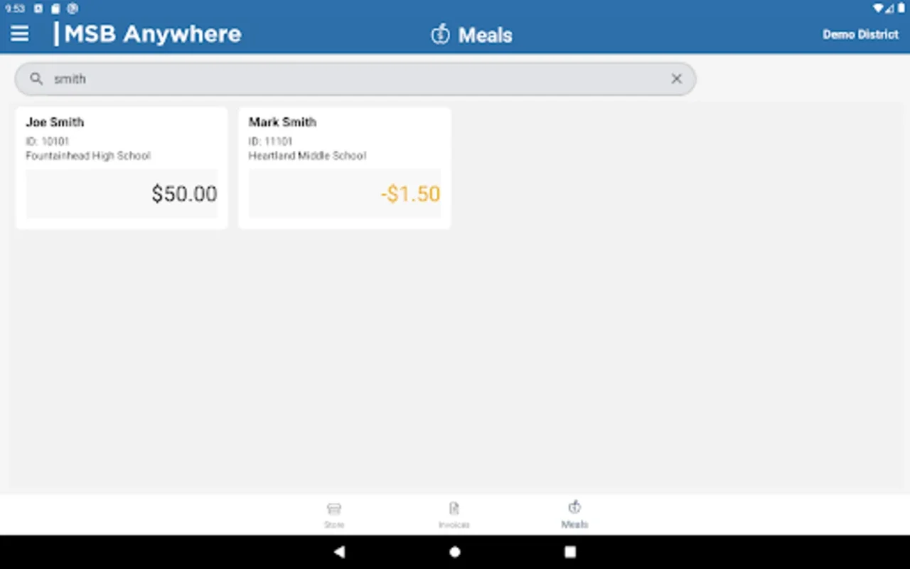 MSB Anywhere for Android: Secure School Payment App