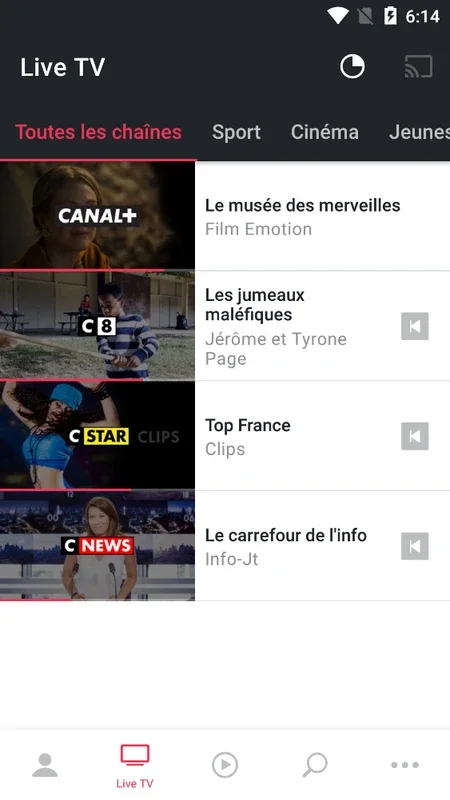 myCANAL for Android - Official App from Canal+