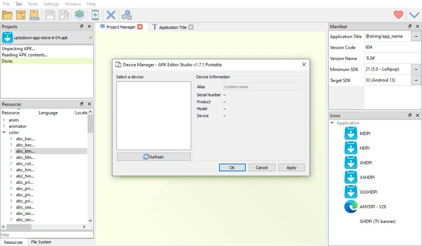 APK Editor Studio for Windows: Reverse Engineer APKs