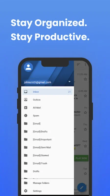 Inbox Homescreen for Android - Centralize Email Accounts