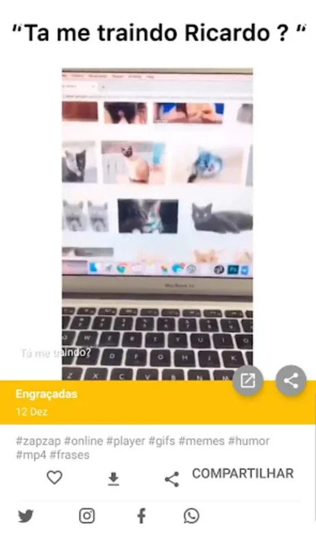 Zap Zuera - Imagens e Vídeos E for Android: Seamless Sharing