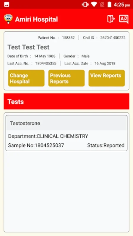 MOH LAB for Android: Secure Access to Health Lab Results for Auditors