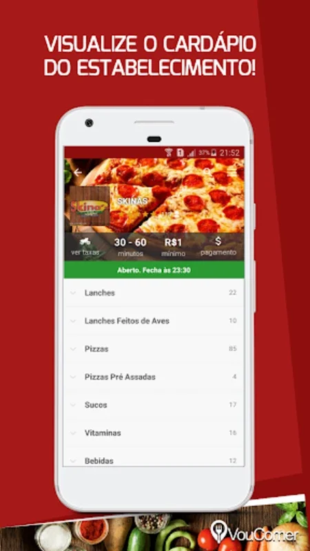 VouComer - Delivery de Comida for Android: Effortless Food Ordering