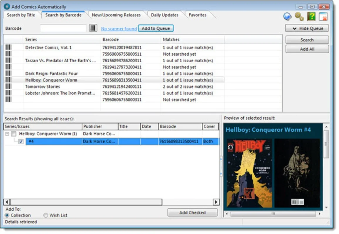 Comic Collector for Windows - Organize Your Comic Books Easily