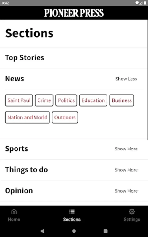 St. Paul Pioneer Press for Android - Personalized News at Your Fingertips