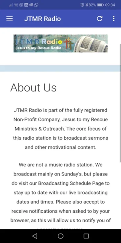 JTMR Radio for Android: Diverse Radio Content